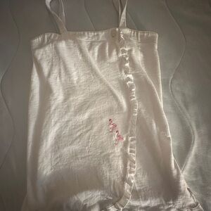 Karen Neuburget flamingo shower wrap